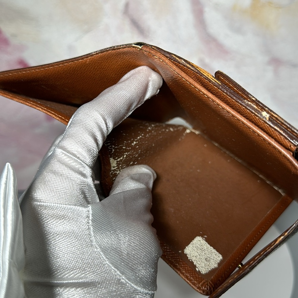 07 Louis Vuitton Monogram Porto Monevier Cardi Double Hook Trifold Wallet Unisex - Picture 11 of 17